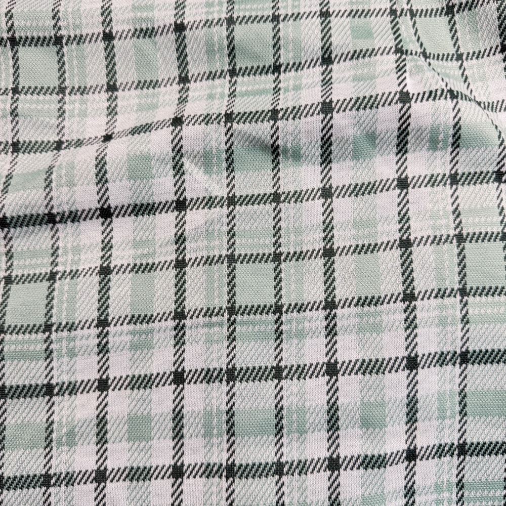 90s Womens Green Plaid Bodycon Dress Spaghetti Strap Mini‎ Large ST031522 - Picture 8 of 9